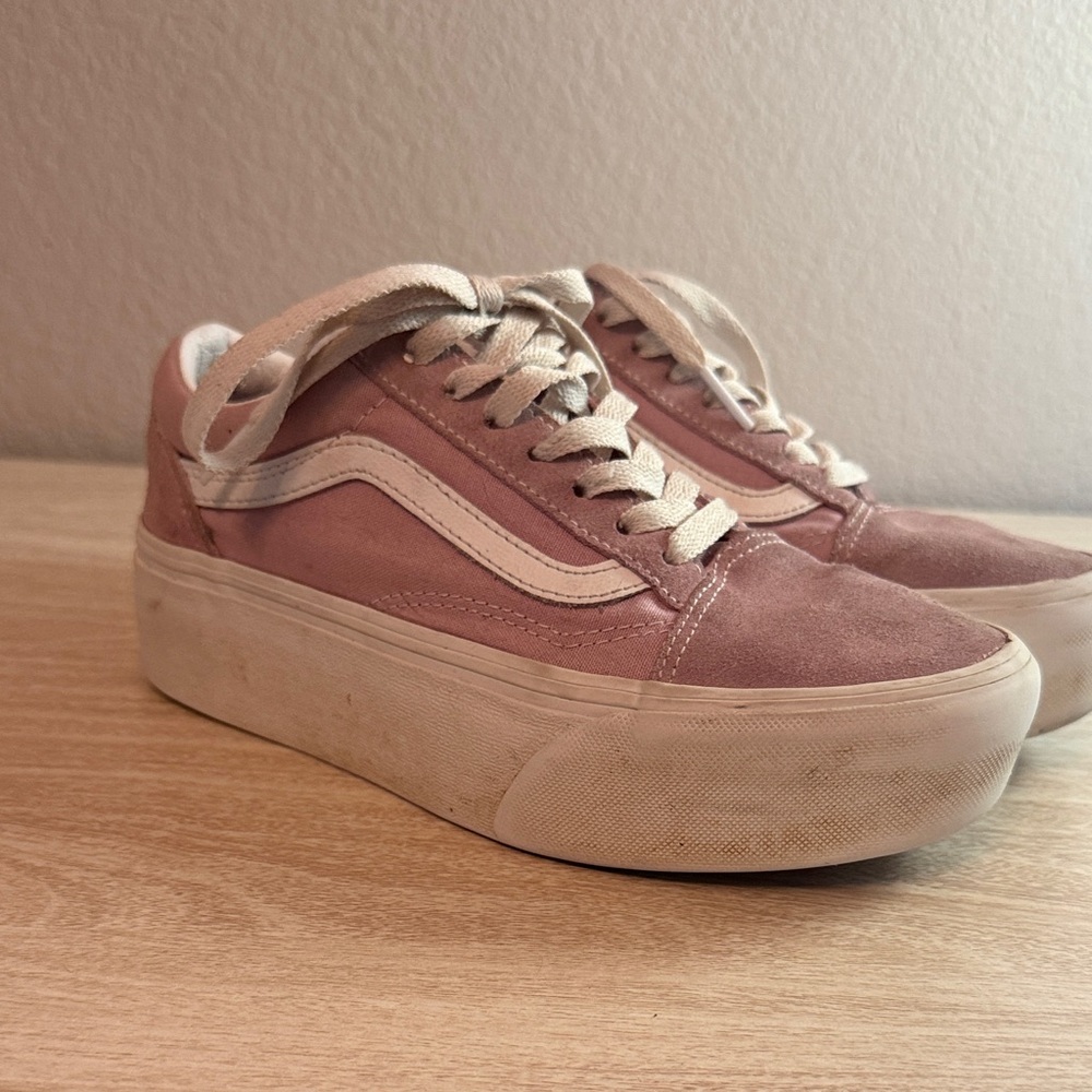 Vans Women's Blush Pink Platform Sneakers